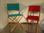 Twee vintage campingstoelen, Ophalen of Verzenden