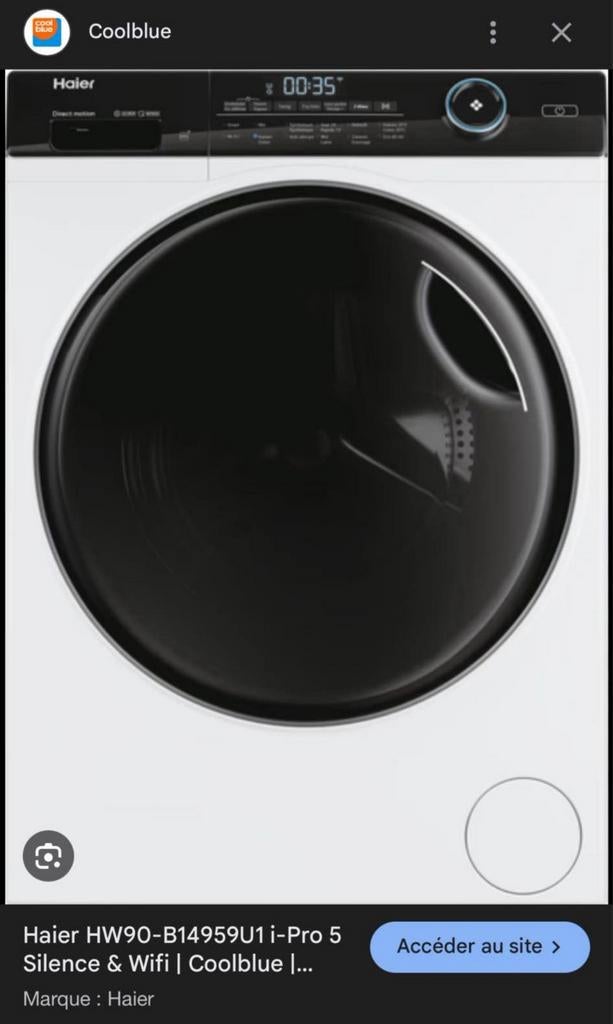 Lave-linge Haier (Classe A)  9KG