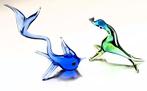 🐬 5 animaux vintage en verre soufflé à la main de Murano, Enlèvement ou Envoi, Verre