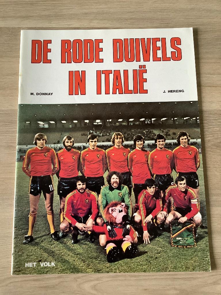 Magazine ‘ De Rode Duivels in Italië ‘, Sport de ballon, Enlèvement ou Envoi, Comme neuf, M. Donnay