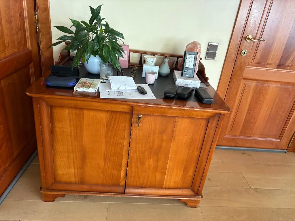 Kerselaren secretaire, met veel mogelijkheden., Maison & Meubles, Armoires | Secrétaires, Utilisé, Enlèvement