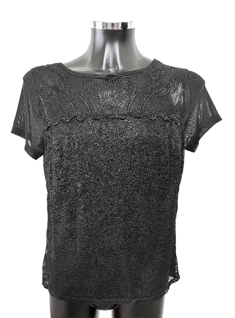 Elegant klassiek zwart topje met korte mouwen / Smart casual, Vêtements | Femmes, Tops, ANDERE, Manches courtes, Enlèvement ou Envoi