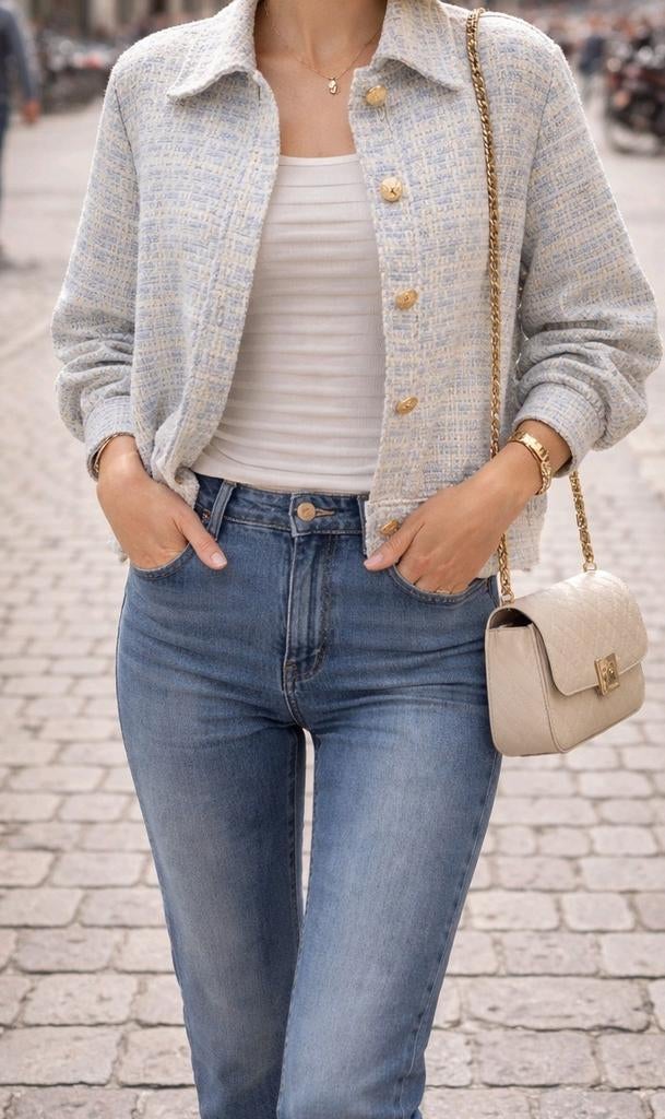 Nouvelle veste Just Woman by Matteo, Neuf, Enlèvement ou Envoi, Taille 36 (S), Blanc