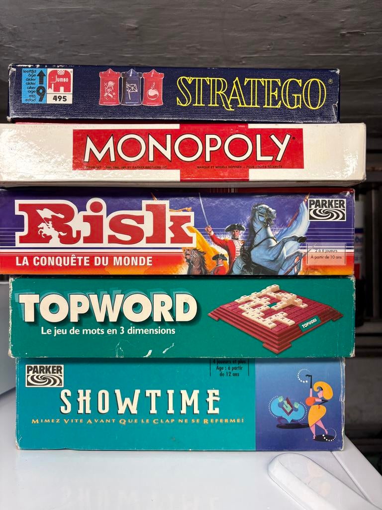 Stratego Monopoly Risk Topword Showtime, Hobby & Loisirs créatifs, Enlèvement, Utilisé