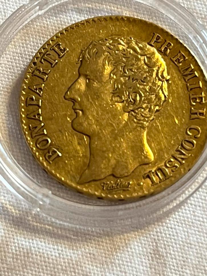 Rare Bonaparte 1er CONSUL 20 francs OR: 1803 (an XII) !, Timbres & Monnaies, Métaux nobles & Lingots, Or, Enlèvement ou Envoi