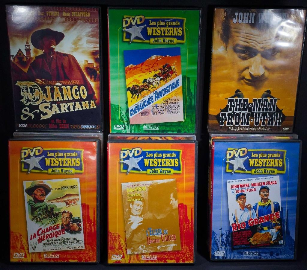 20 DVD western (10 avec John Wagne), CD & DVD, CD | Country & Western, Enlèvement ou Envoi, Comme neuf