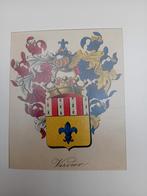 Antieke ets wapenschild Vervier lot 173, Ophalen of Verzenden