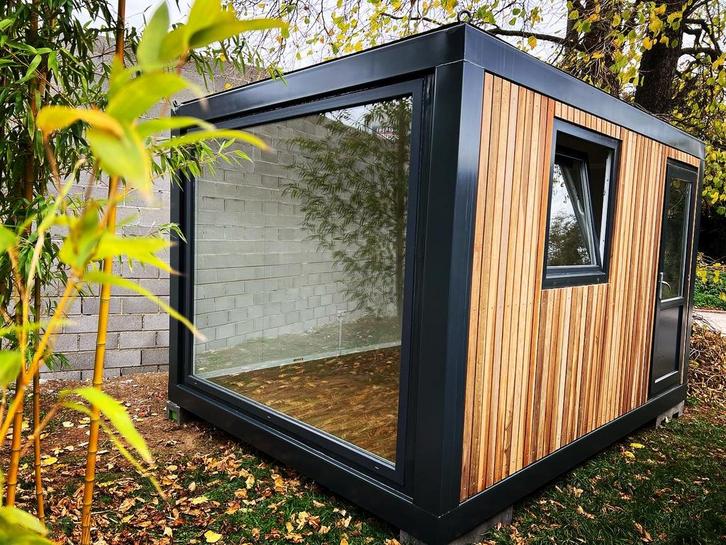 Container aménagé 4x3m de stock, Bricolage & Construction, Abris de chantier & Baraques de chantier, Enlèvement