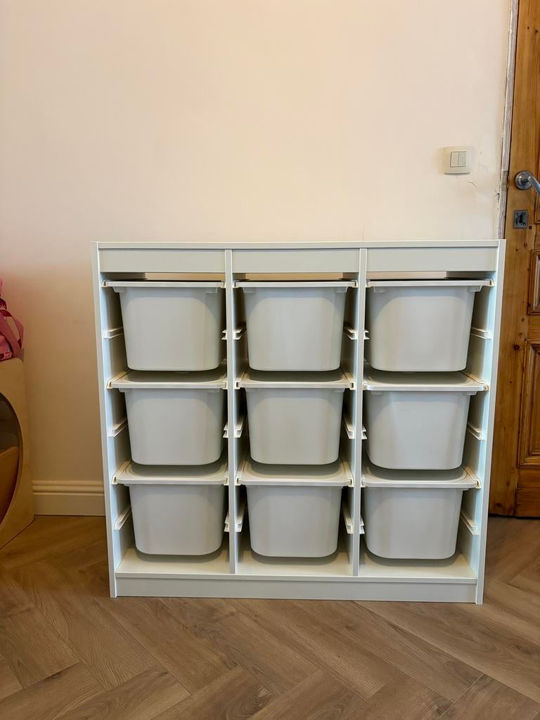 IKEA TROFAST opbergkast met 9 bakken met deksel, Ophalen, Kast