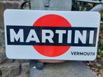 Emaille Reclamebord Bord Martini Langcat Bussum, Enlèvement ou Envoi, Comme neuf, Panneau publicitaire