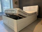 volledig Ikea bed 140 x 200, Huis en Inrichting, Slaapkamer | Bedden, Ophalen, Verstelbaar, Wit, Tweepersoons