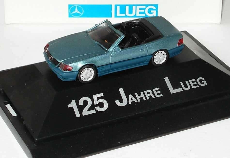 1:87 Herpa 7511 Mercedes Benz 500 SL R129 1989 - 1995 beryll, Ophalen of Verzenden, Zo goed als nieuw, Auto, Herpa