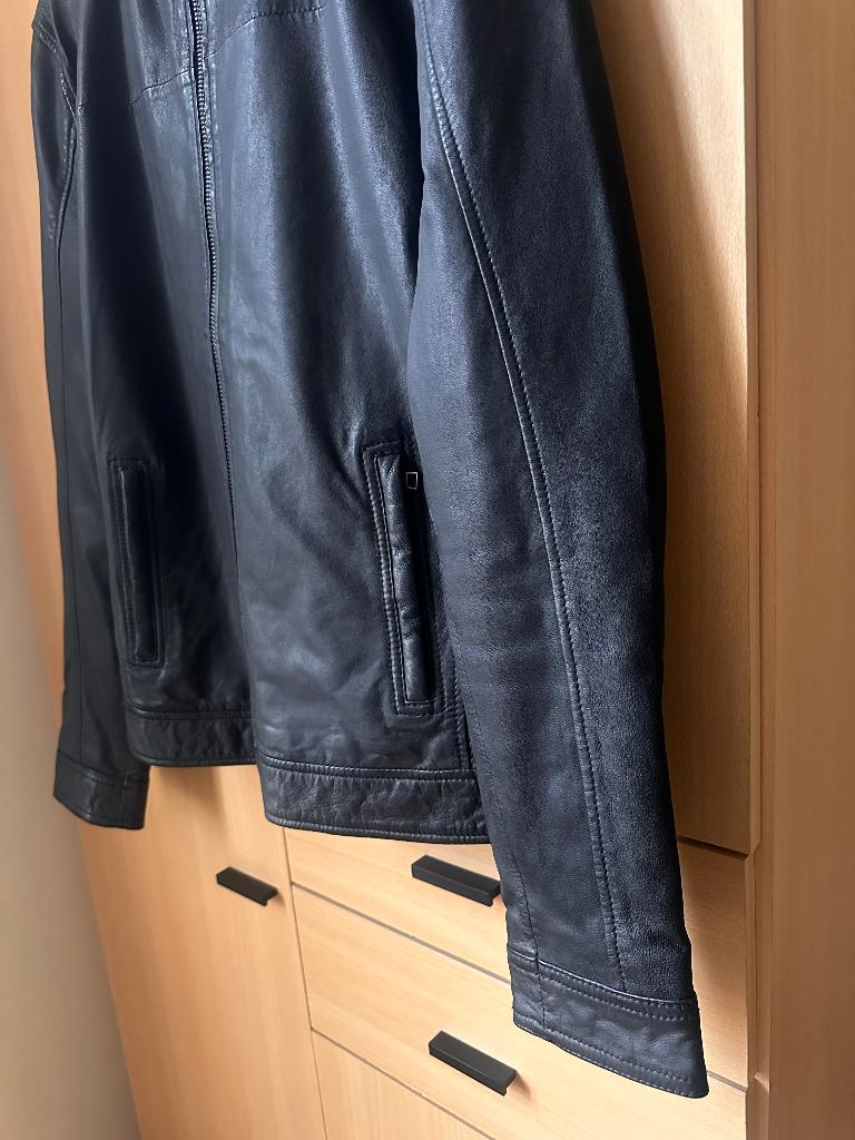 Veste en cuir noir • Goosecraft • Neuve, Vêtements | Hommes, Enlèvement ou Envoi, Neuf, Taille 48/50 (M), Noir