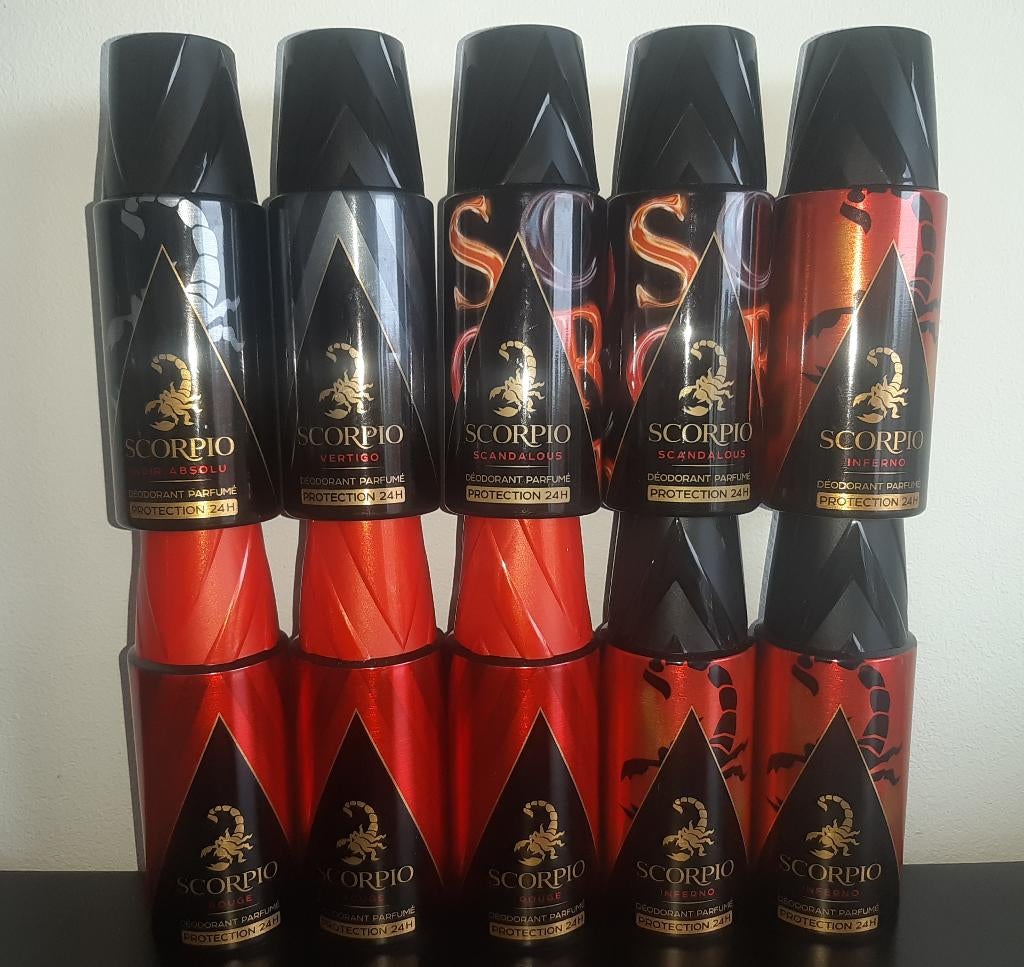 Scorpio déodorants 150 ml - 4 sortes, Enlèvement ou Envoi, Neuf, Déodorant ou Spray corporel