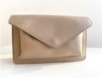 NIEUW - Lederen schoudertasje - Taupe, Enlèvement ou Envoi, Neuf, Beige, Sac à bandoulière