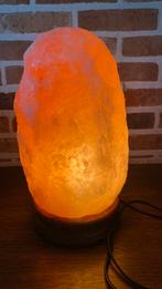 Zoutlamp - lampe de sel plusminus 5  & 10 kg, Enlèvement ou Envoi, Comme neuf, Bois, Moins de 50 cm