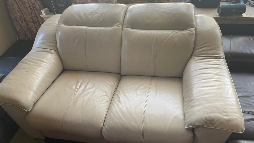 Lederen relax zetel, tweezit, Enlèvement, Comme neuf, Cuir