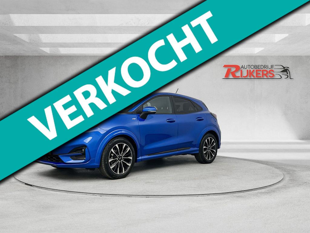 Ford Puma 1.0 EcoBoost Hybrid ST-Line 125PK Handgeschakeld A, Voorwielaandrijving, Euro 6, Blauw, Bedrijf
