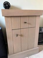 Nachtkastje eik - jeugdkamer, Ophalen, Gebruikt, 55 tot 70 cm, 45 tot 65 cm