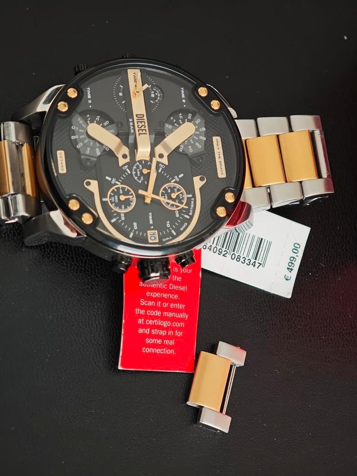 Horloge, Handtassen en Accessoires, Horloges | Heren, Nieuw, Polshorloge, Overige merken, Staal, Staal, Ophalen of Verzenden