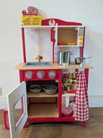 Houten speelgoed keuken met spulletjes en kookwaar., Enlèvement, Comme neuf, Autres types