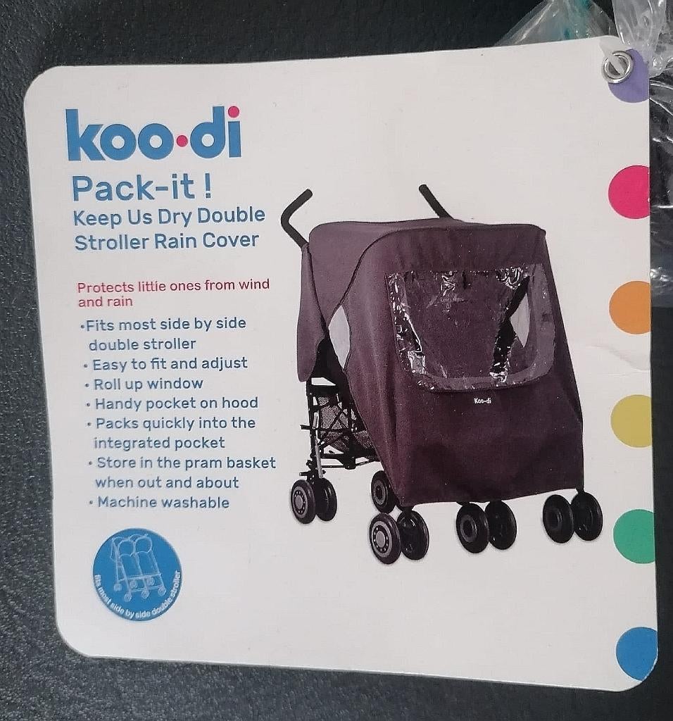Protection de pluie universelle pour poussette double, Enfants & Bébés, Enlèvement ou Envoi, Neuf, Poussette, Autres marques