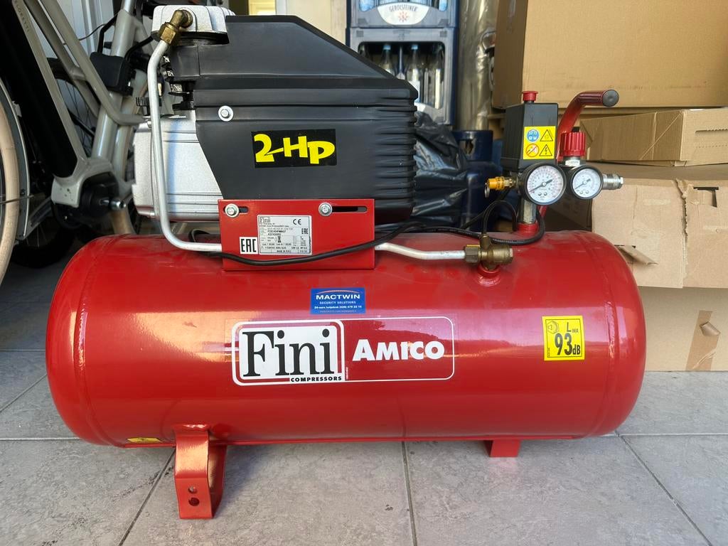 Fini Amico 2-HP Compressor - goed onderhouden, Ophalen, Gebruikt