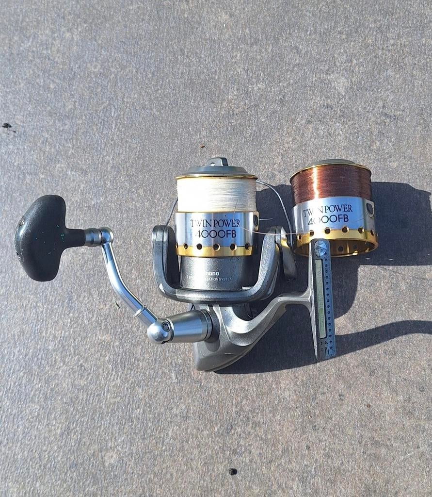 shimano twinpower 4000 FB, Ophalen of Verzenden, Gebruikt, Molen