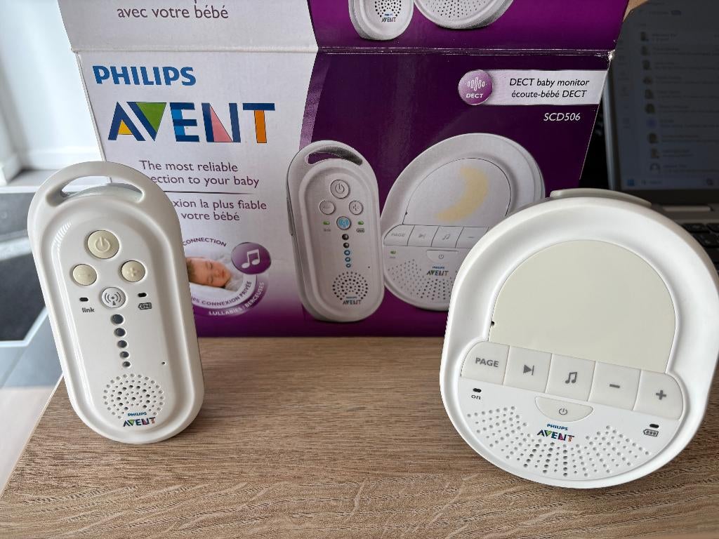 Philips Avent SCD506 Babyfoon Baby Monitor, Enfants & Bébés, Babyphones, Utilisé, 250 mètres ou plus, Fonction Répondeur, Enlèvement