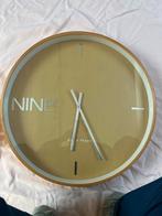 Grande horloge murale effet bois design Salt & Pepper, Enlèvement, Comme neuf, Horloge murale