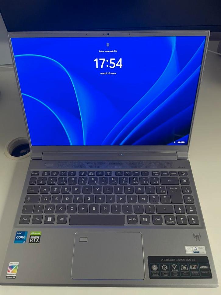 PC Gamer, Computers en Software, Windows Laptops, Gebruikt, 14 inch, SSD, 4 Ghz of meer, 16 GB, Azerty, Met videokaart, Gaming