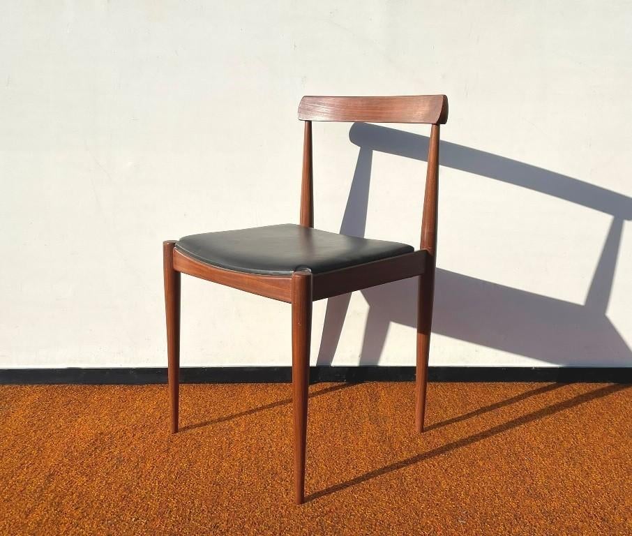 Chaise teck style scandinave [ Vintage 60s ] Stoel, Maison & Meubles, Bois, Enlèvement ou Envoi, Vintage, Utilisé