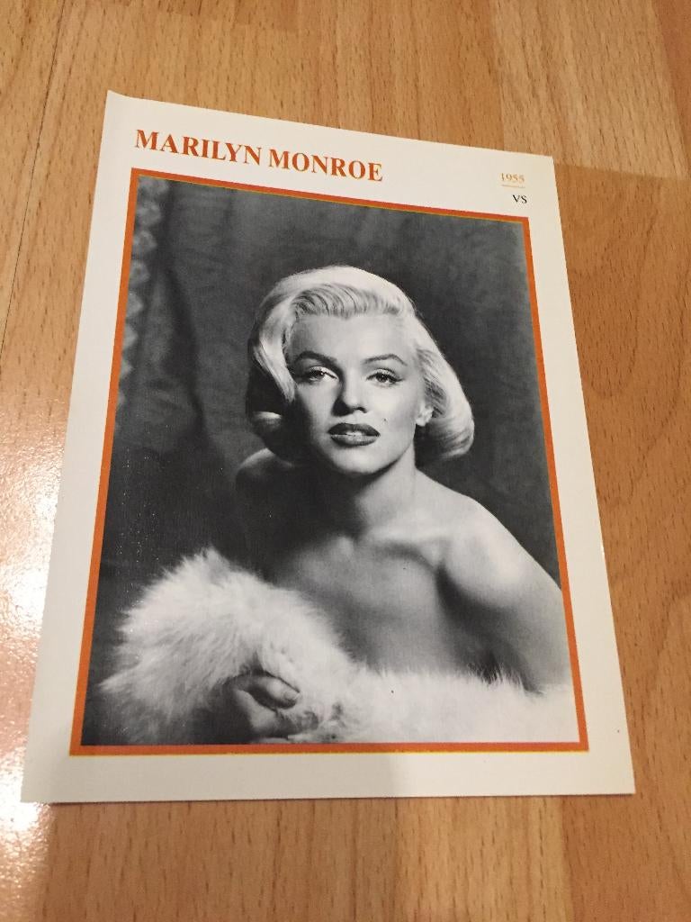 Foto/kaart Marilyn Monroe, Boeken, Film, Tv en Media, Ophalen of Verzenden, Zo goed als nieuw