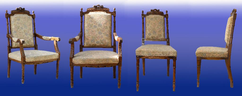 2 fauteuils anciens et 2 chaises, Antiquités & Art, Enlèvement