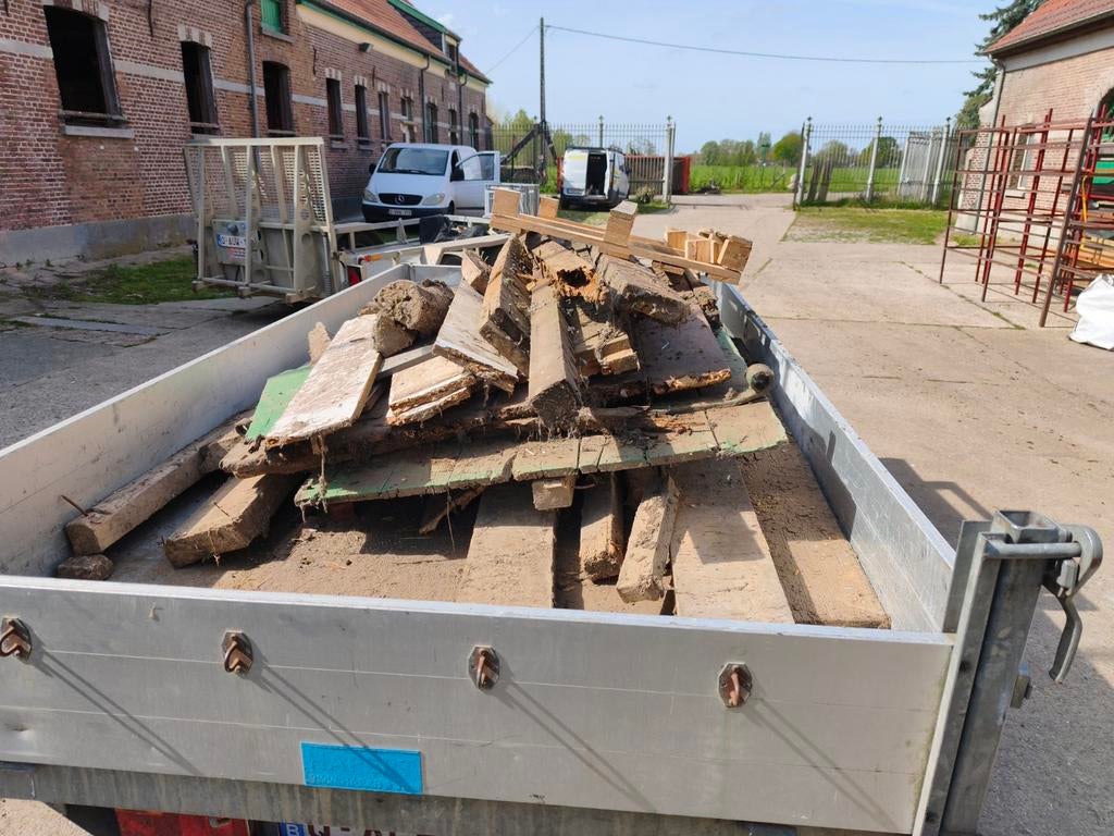 Sloophout brandhout, Enlèvement