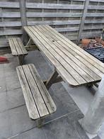 Robuste picknicktafel, Ophalen