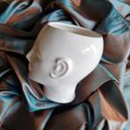 Bloempot hoofd - hoogte 14,5 cm - in prima staat!, Ophalen of Verzenden