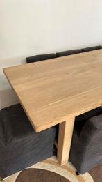 Eikentafel + 8 stoelen, Huis en Inrichting, Tafels | Eettafels, Ophalen, Zo goed als nieuw