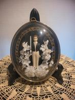 Cadre bombé souvenir de communion vintage, Antiquités & Art, Enlèvement ou Envoi