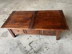 Massief houten teak salontafel  uitschuifbaar, Teck, 100 à 150 cm, Enlèvement, Utilisé