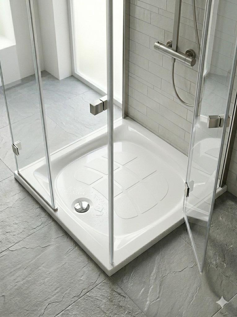 Receveur de Douche Carré en Céramique – 80 x 80 cm, Maison & Meubles, Enlèvement ou Envoi