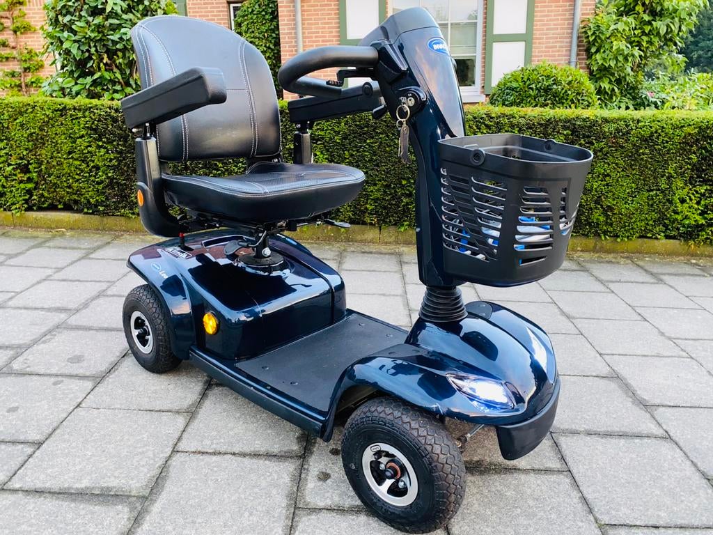 Voiturette électrique Invacare leo Scootmobiel état neuf, Enlèvement ou Envoi, Pliant, Comme neuf, Fauteuil roulant électrique