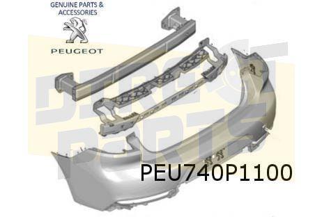 Peugeot	508 (9/18-) achterbumper (Te spuiten) Origineel! 163, Autos : Pièces & Accessoires, Carrosserie & Tôlerie, Pare-chocs