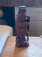 Statue Chinoise en bois. Hauteur 25 cm. Dans son jus., Enlèvement