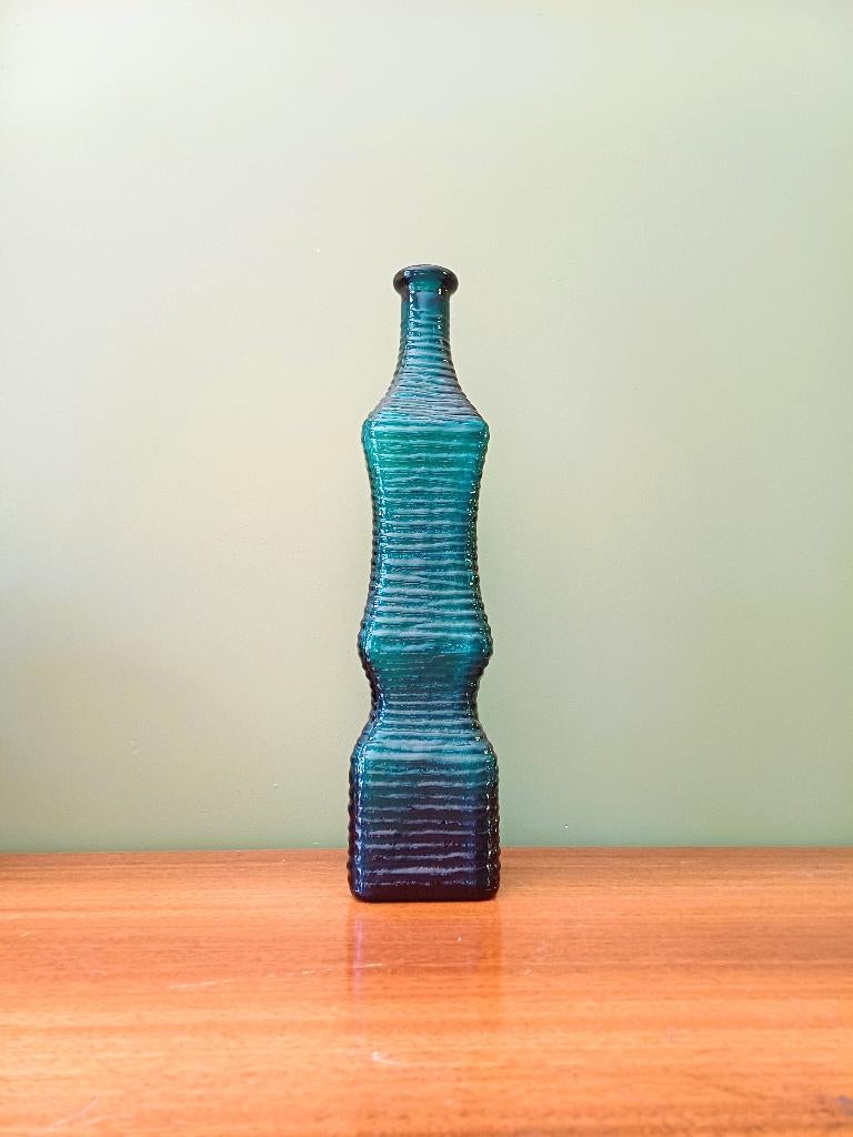 Vintage Empoli karaf – genie bottle, Antiek en Kunst, Antiek | Glaswerk en Kristal, Ophalen of Verzenden