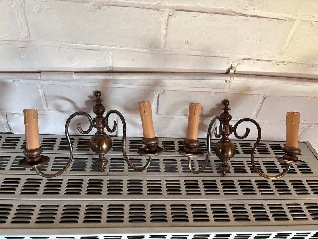 Lampes murales en cuivre, Antiquités & Art, Enlèvement