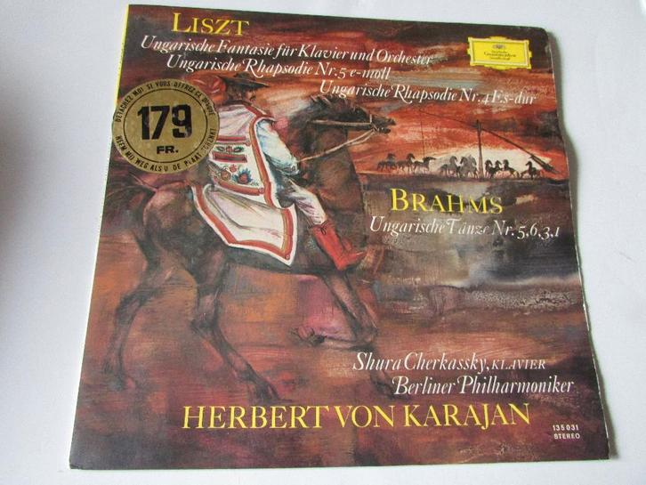 FRANS LISZT - JOHANNES BRAHMS, UNGARISCHE TÄNZE, LP, Cd's en Dvd's, Vinyl | Klassiek, Gebruikt, Romantiek, Kamermuziek, 12 inch