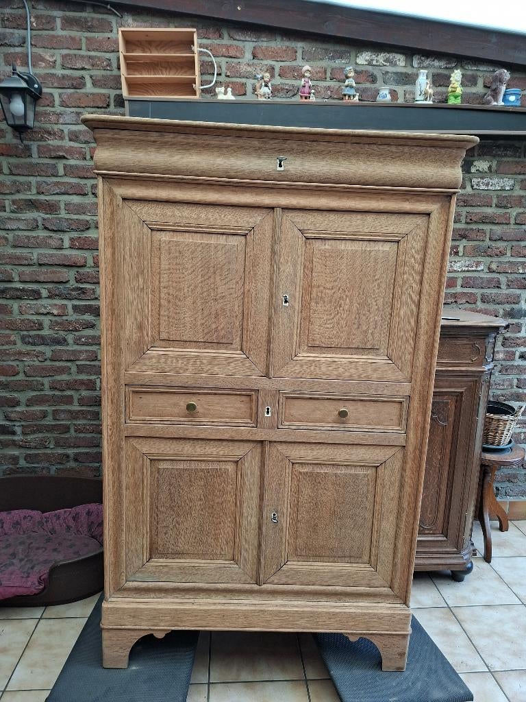 Chiffonière louis Philippe en chêne, Antiquités & Art, Enlèvement