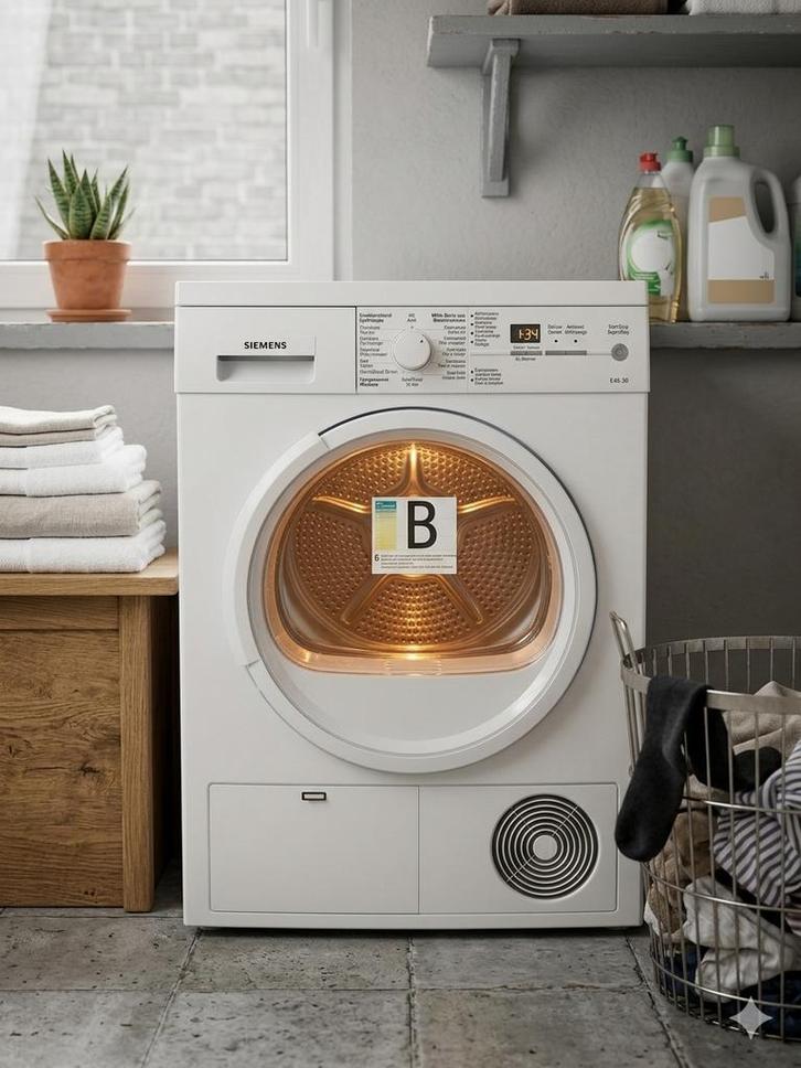 Séchoir Siemens 7 kg | Livraison possible, Electroménager, Sèche-linge, Comme neuf, À condensation, Chargeur frontal, 6 à 8 kg