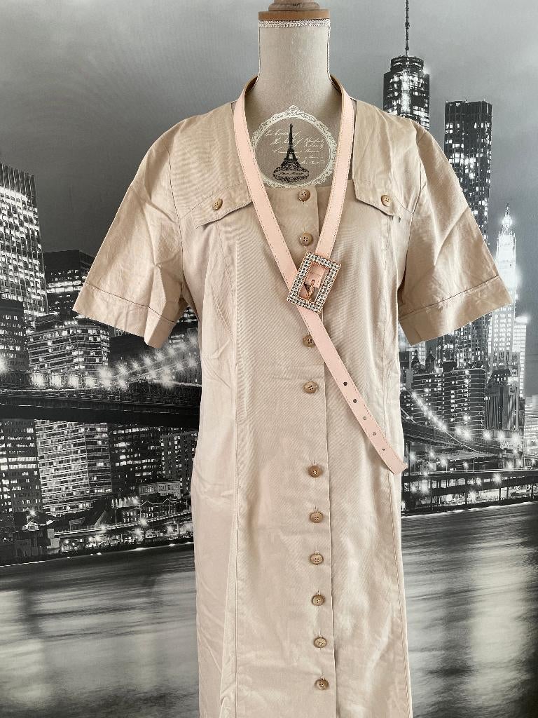 prachtige beige jurk / kleed - 42/44, Verzenden, Beige, Maat 42/44 (L), Zo goed als nieuw